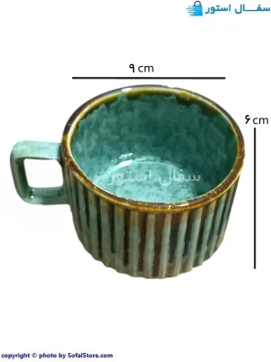 چای خوری سبز سرامیکی