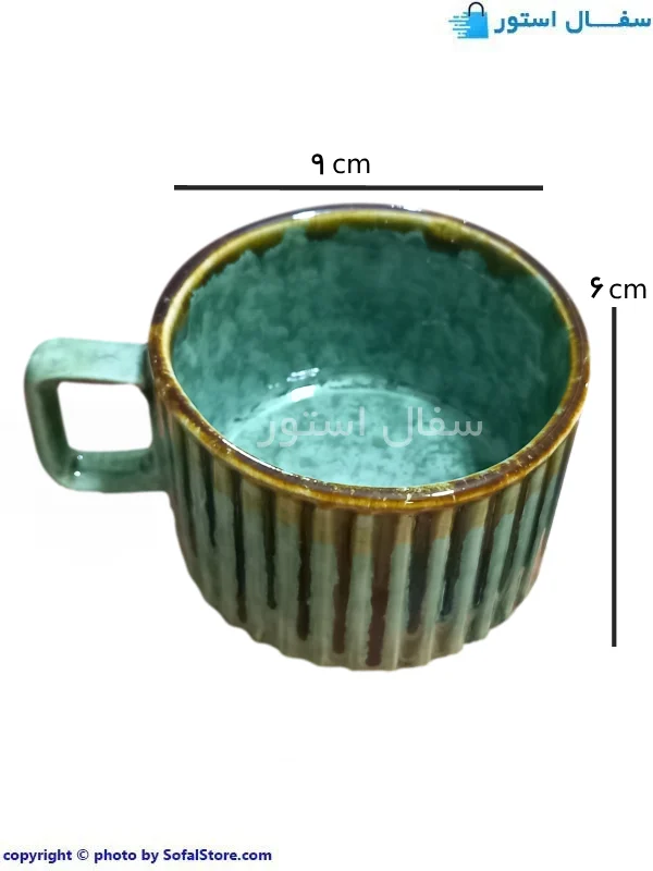 چای خوری سبز سرامیکی چای خوری سبز سرامیکی