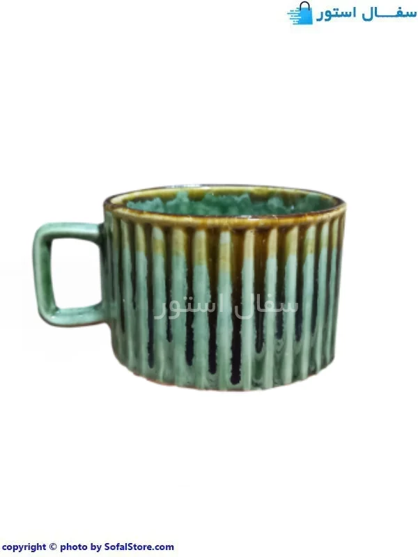 چای خوری سبز سرامیکی چایخوری شره ای سبز