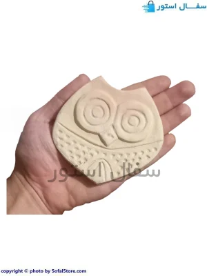 کاشی سفالی خام طرح جغد