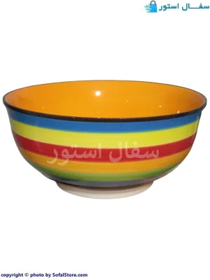 کاسه سرامیکی طرح هفت رنگ