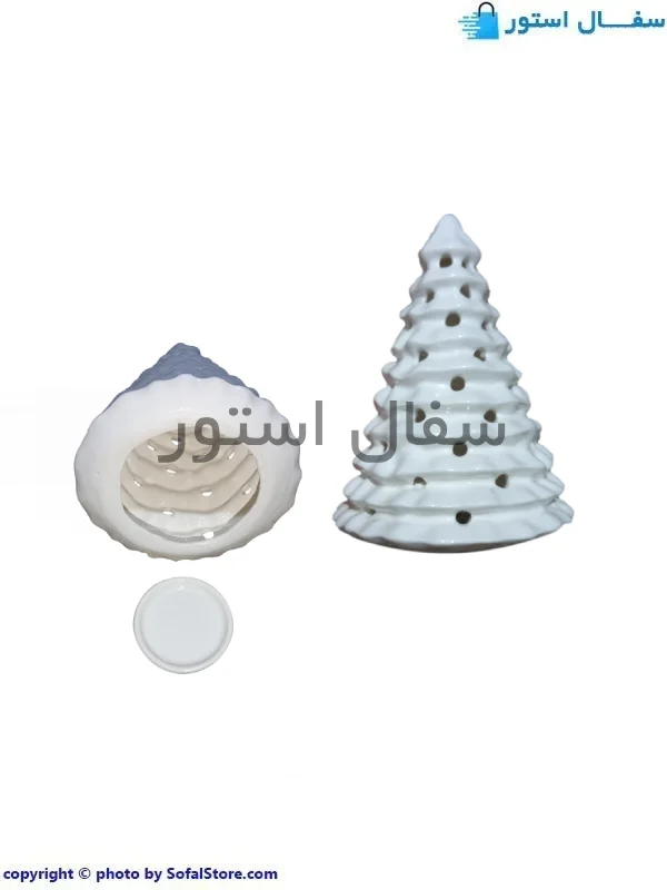 جاشمعی سفالی طرح کاج جاشمعی سرامیکی طرح کاج (جاشمعی کریسمس)