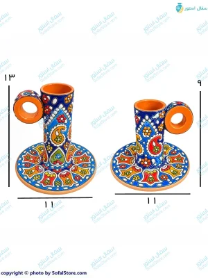 خرید و قیمت جاشمعی سفالی میناکاری