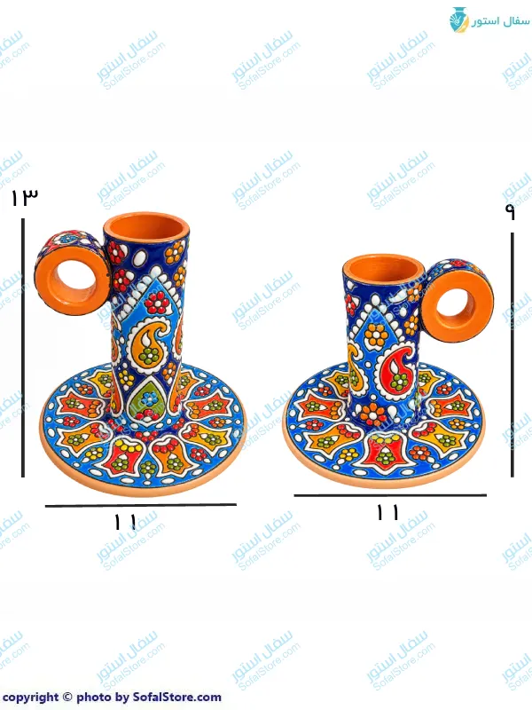 خرید و قیمت جاشمعی سفالی میناکاری خرید و قیمت جاشمعی سفالی میناکاری